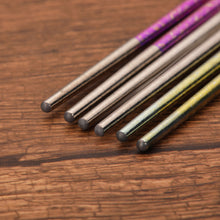 Load image into Gallery viewer, Crystal Titanium Chopsticks Family Set (6 pairs)