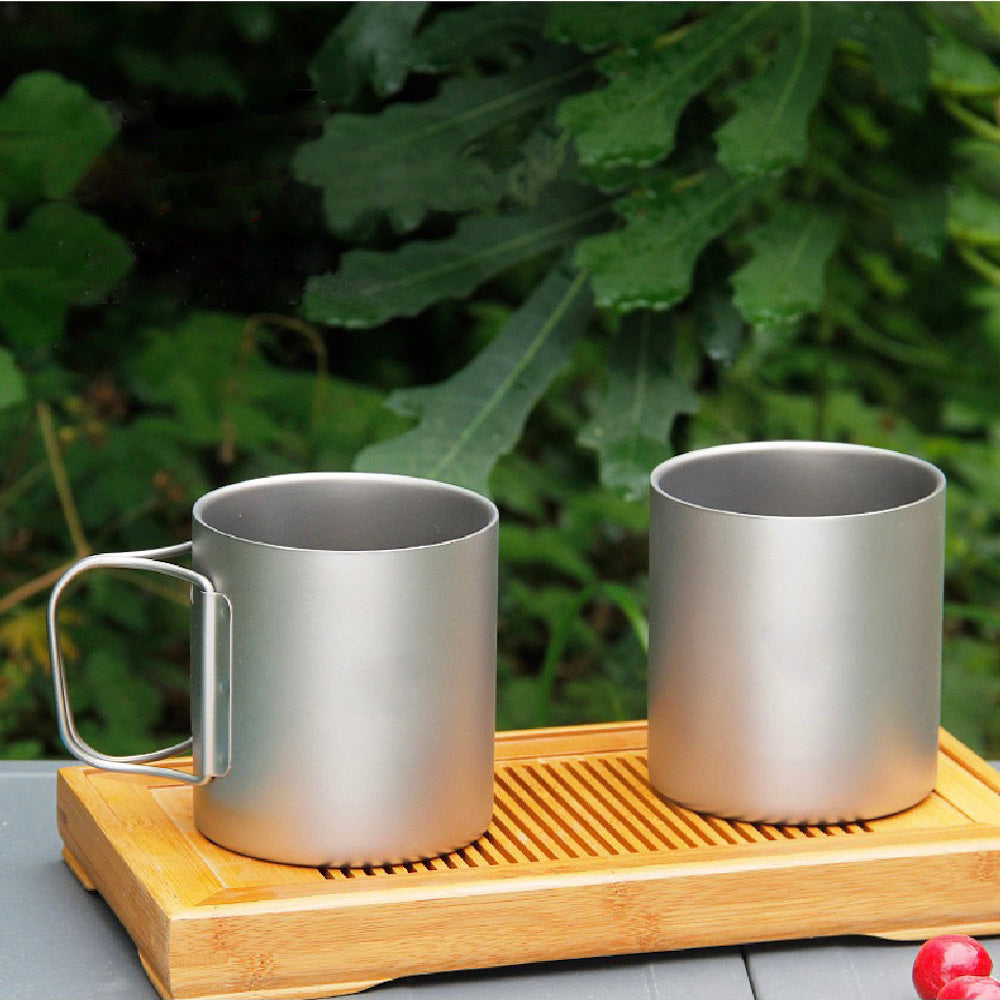 304 Stainless Steel Coffee Mugs Double Titanium Anti-hot Mug